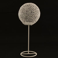 Kerzenhalter Cocoon wei / klein