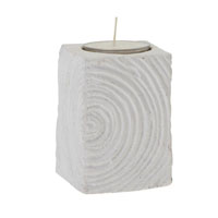 Teelichthalter Sandstein gro / wei