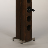 Weinregal Sule Weinaufbewahrung aus Holz Antik-Eiche 150 cm