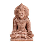 Deko Statue Tibet Mnch 45 cm hoch Sandstein