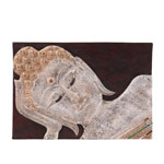 Wandbild Holzrelief Buddha